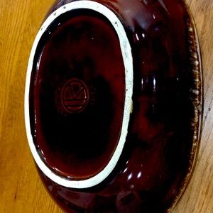 Kathy kale brown drip bowl 11 by 8 inches pottery
